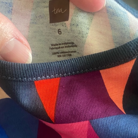 Tea Collection Geometric Layered Dress size 6 - Picture 7 of 9
